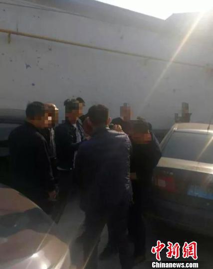 犯罪嫌疑犯被警方抓获。 隆尧县公安局供图