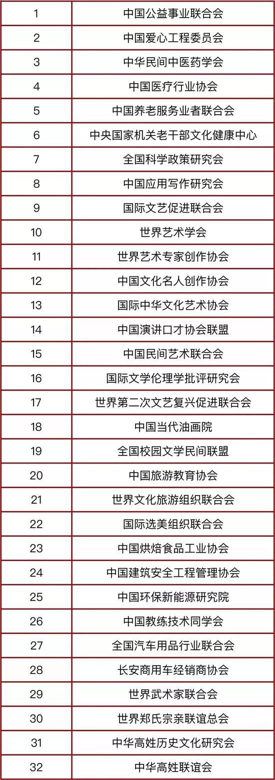 第三批涉嫌非法社会组织名单